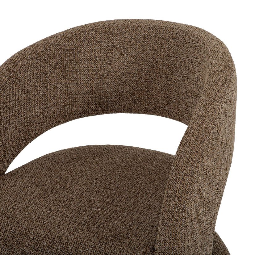 LH Home Virgo Deep Toned Fabric Club Chair