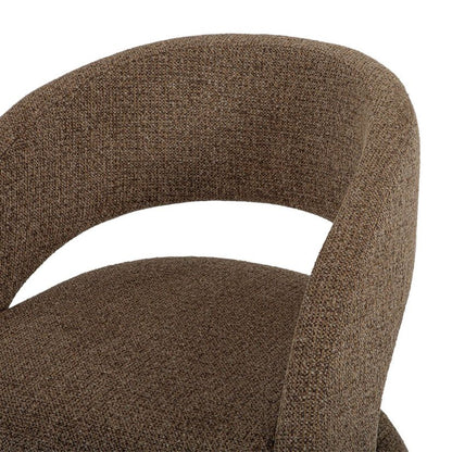 LH Home Virgo Deep Toned Fabric Club Chair