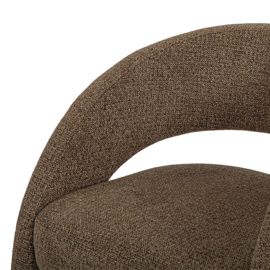 LH Home Virgo Deep Toned Fabric Club Chair