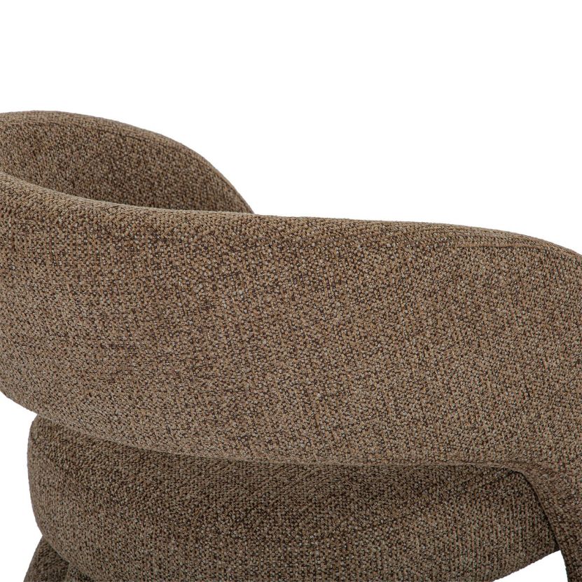 LH Home Virgo Deep Toned Fabric Club Chair