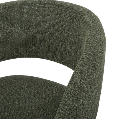 LH Home Virgo Deep Toned Fabric Club Chair