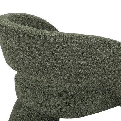 LH Home Virgo Deep Toned Fabric Club Chair