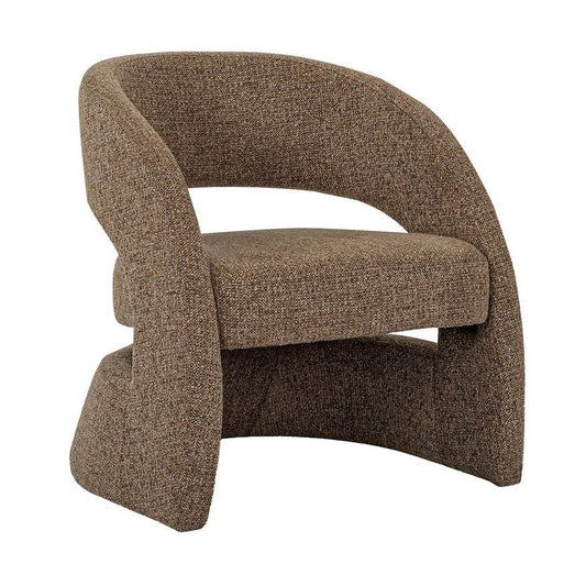LH Home Virgo Deep Toned Fabric Club Chair