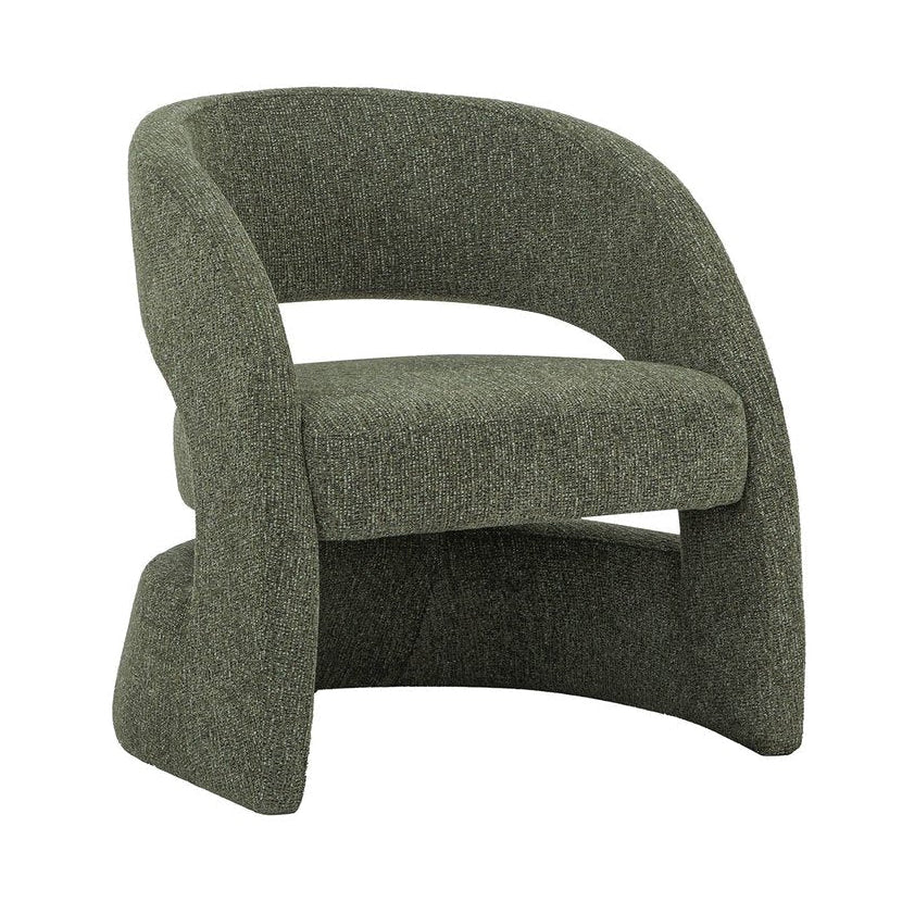 LH Home Virgo Deep Toned Fabric Club Chair