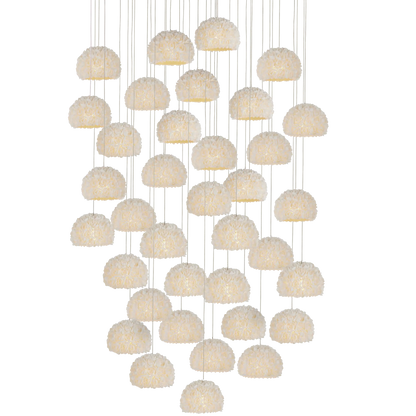 Virtu 36-Light Round Multi-Drop Pendant-Pendants-Currey & Co-Sideboards and Things