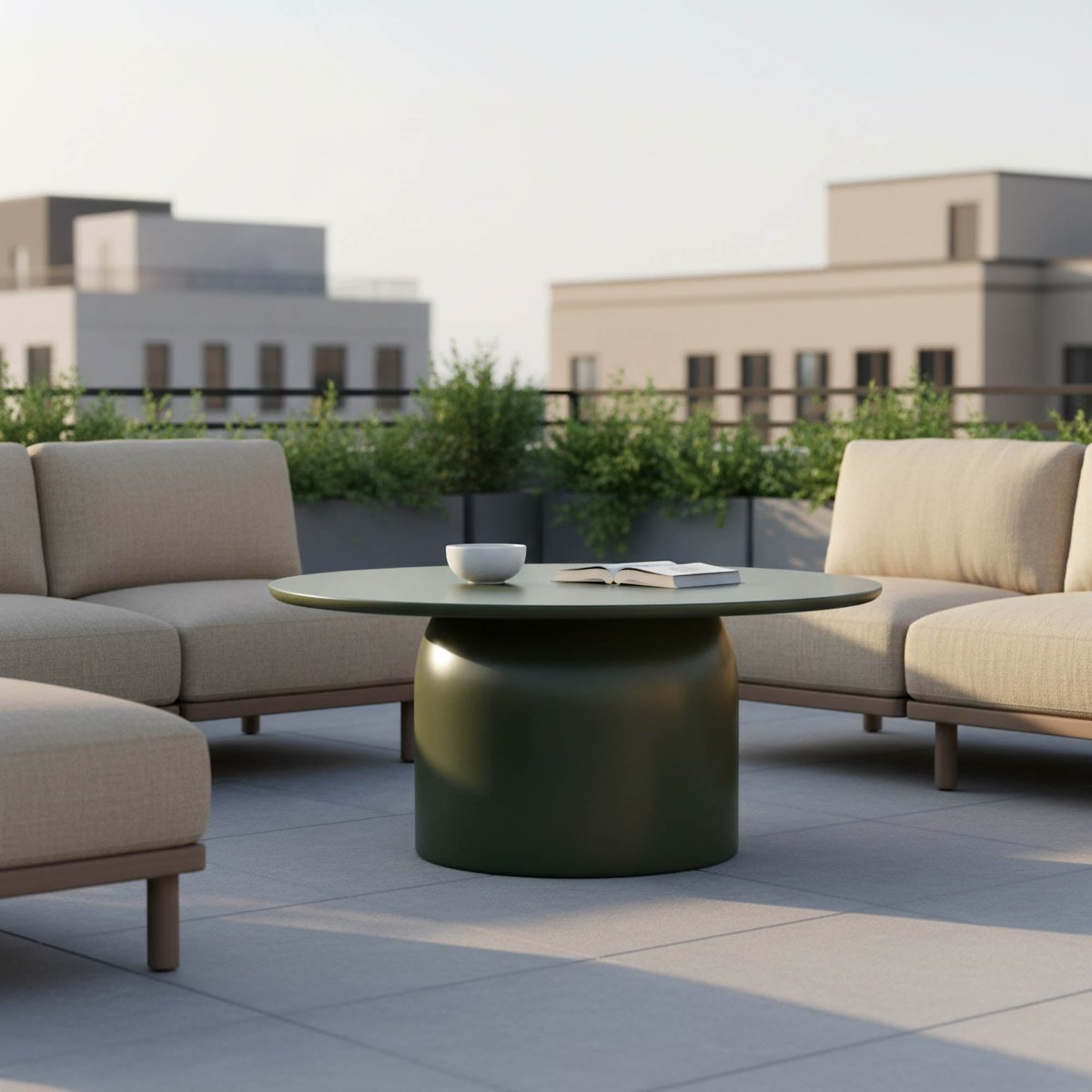 LH Home Vision Concrete Outdoor Coffee Table