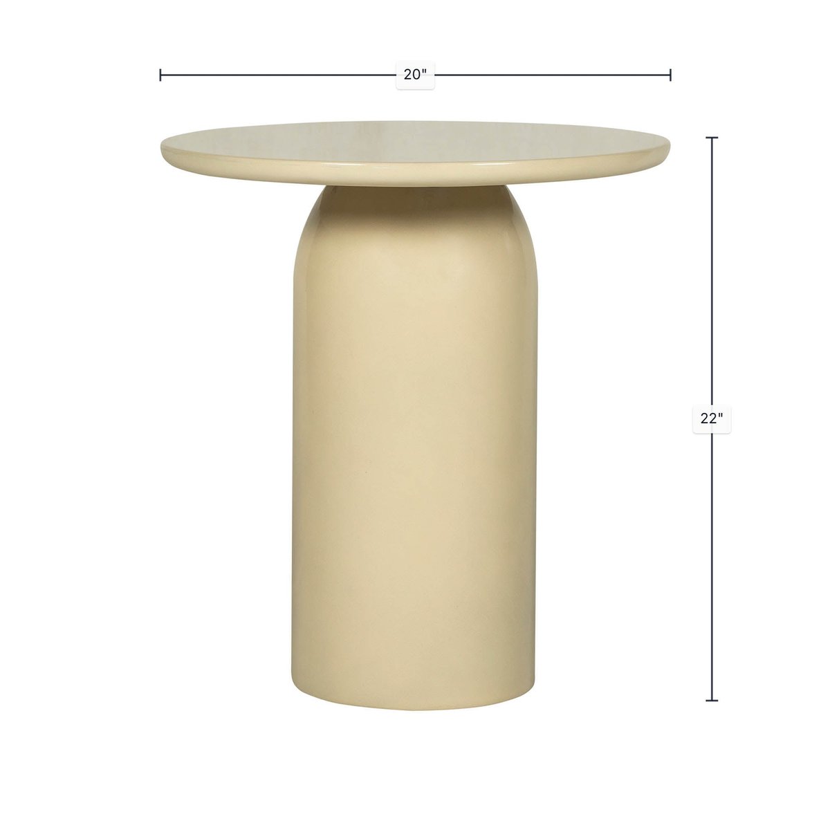 LH Home Vision Concrete Outdoor Side Table