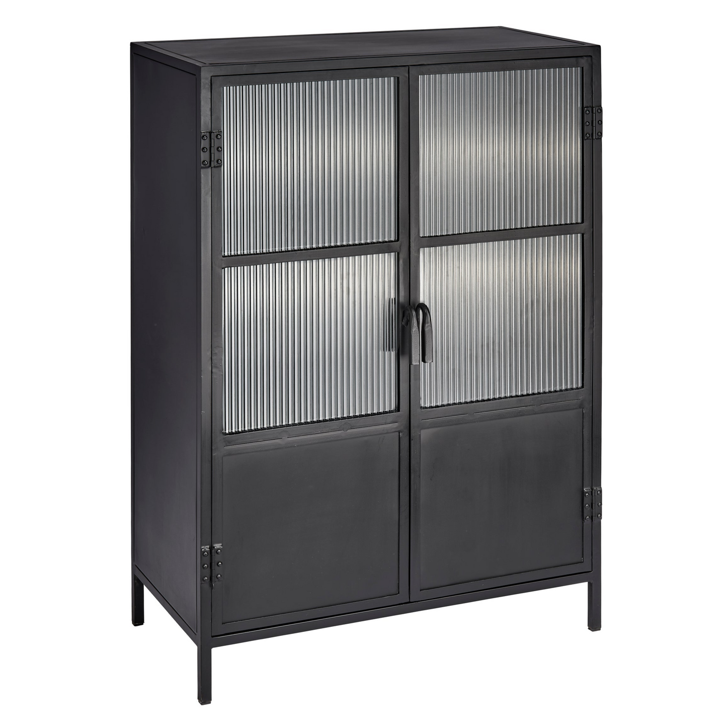 Vitrino Two Doors Black Bookcase