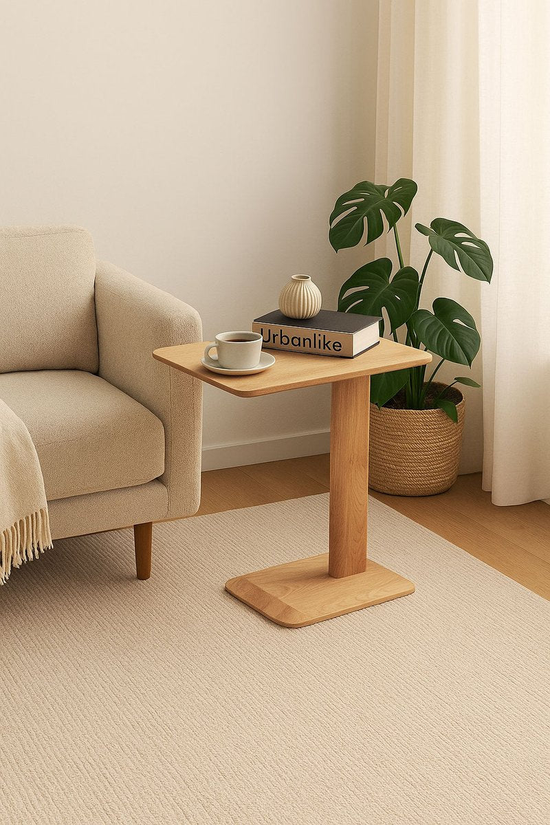 LH Home Vive Wooden Rectangular Side Table