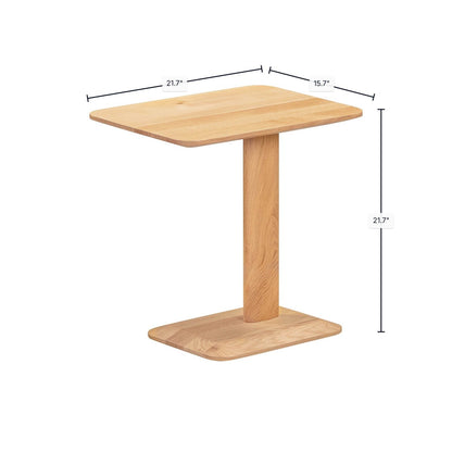 LH Home Vive Wooden Rectangular Side Table