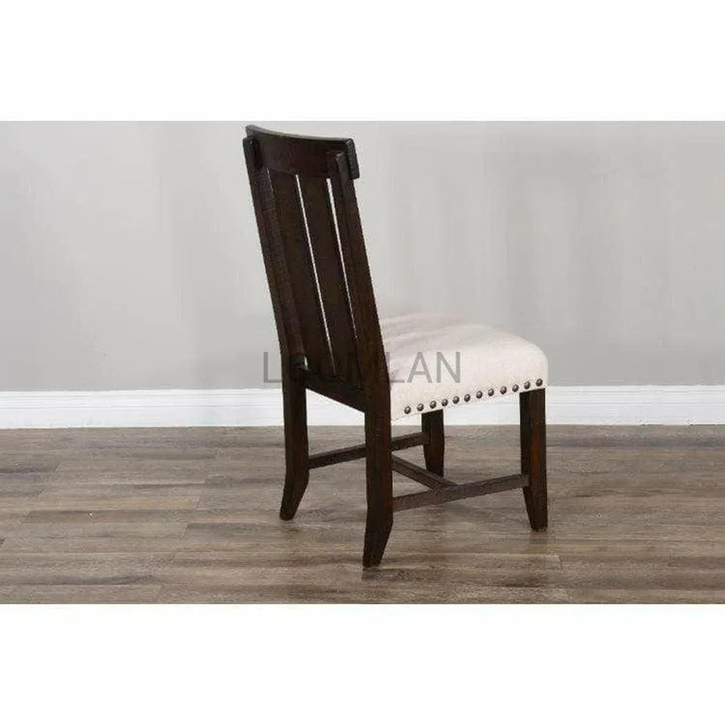 Vivian Slatback Dining Chair With Cushioned Seat Dining Chairs Sideboards and Things By Sunny D