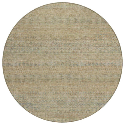 LOOMLAN Rugs Viviennea Brown Washable Indoor-Outdoor Rug