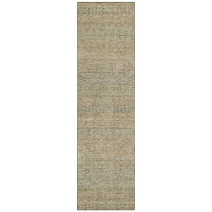 LOOMLAN Rugs Viviennea Brown Washable Indoor-Outdoor Rug