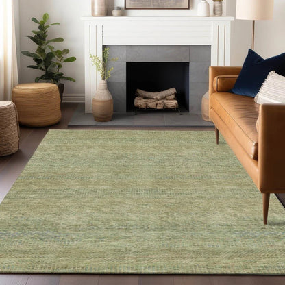 LOOMLAN Rugs Viviennea Gold Washable Indoor-Outdoor Rug