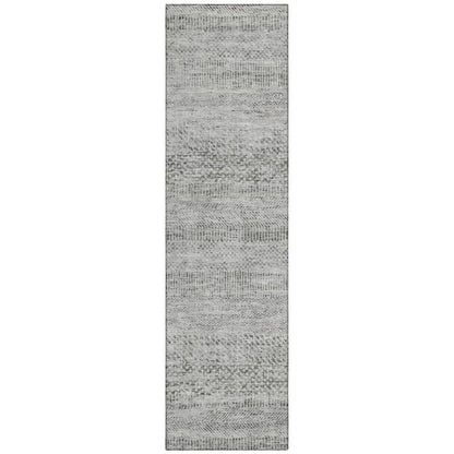 LOOMLAN Rugs Viviennea Gray Washable Indoor-Outdoor Rug