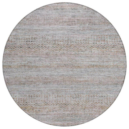 LOOMLAN Rugs Viviennea Ivory Washable Indoor-Outdoor Rug