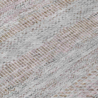 LOOMLAN Rugs Viviennea Ivory Washable Indoor-Outdoor Rug