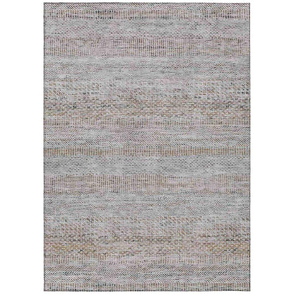 LOOMLAN Rugs Viviennea Ivory Washable Indoor-Outdoor Rug