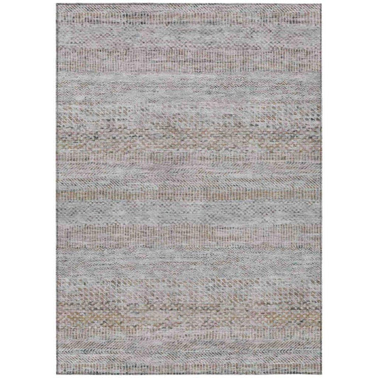 LOOMLAN Rugs Viviennea Ivory Washable Indoor-Outdoor Rug