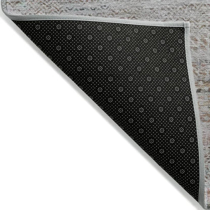 LOOMLAN Rugs Viviennea Ivory Washable Indoor-Outdoor Rug