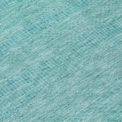 LOOMLAN Rugs Viviennea Teal Washable Indoor-Outdoor Rug