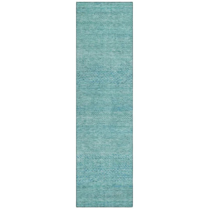 LOOMLAN Rugs Viviennea Teal Washable Indoor-Outdoor Rug