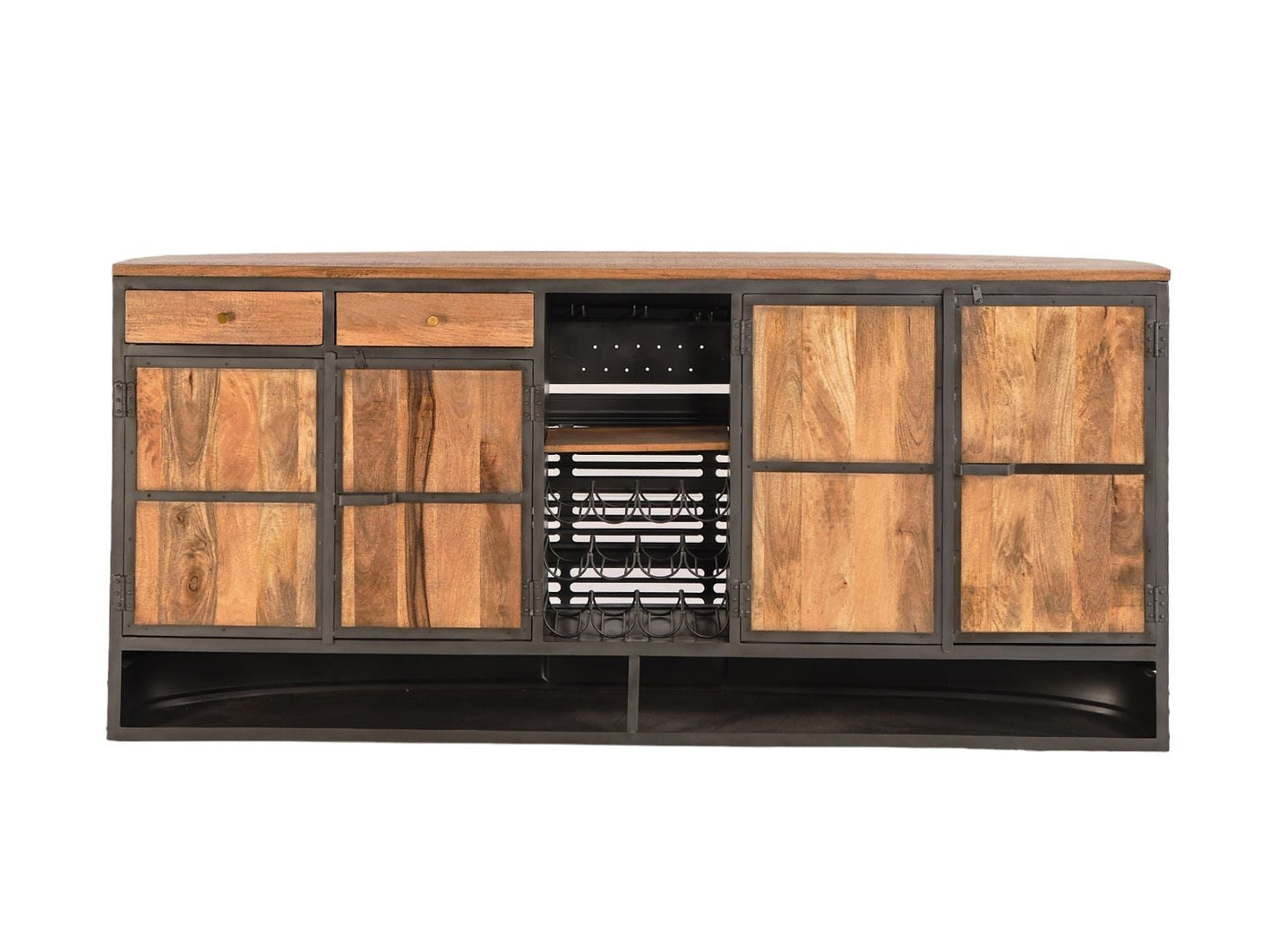 LOOMLAN Coldstream Wooden Dark Brown Bar Table