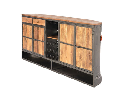 LOOMLAN Coldstream Wooden Dark Brown Bar Table