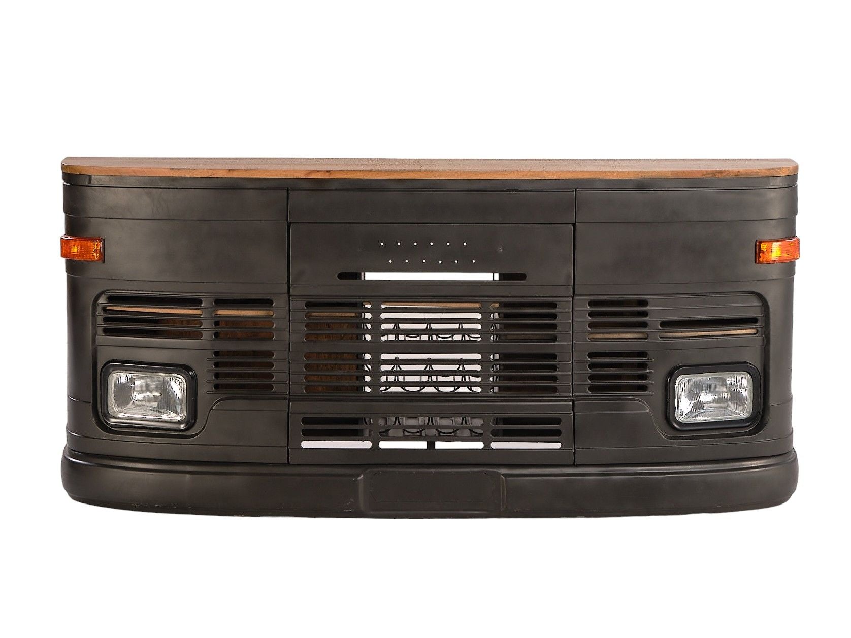 LOOMLAN Coldstream Wooden Dark Brown Bar Table