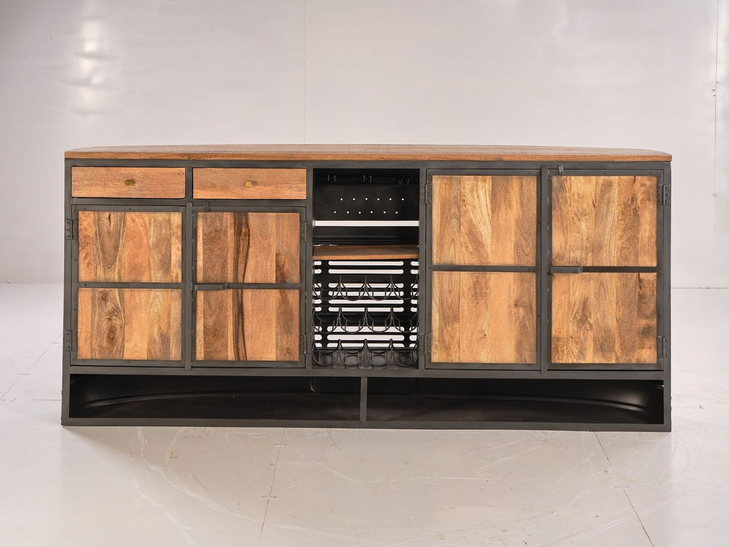 LOOMLAN Coldstream Wooden Dark Brown Bar Table