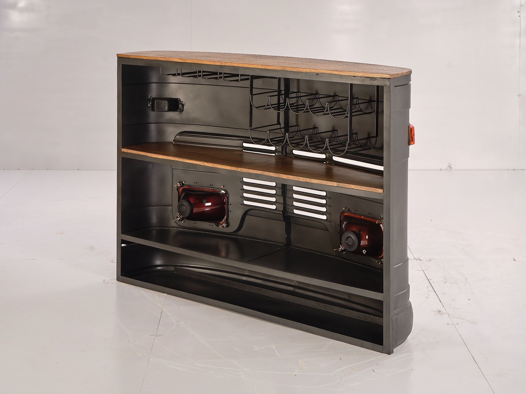 LOOMLAN Dunbridge Wooden Dark Brown Counter Table
