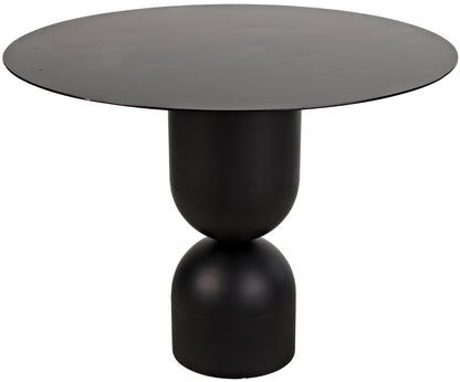 Wanda Dining Table, Black Steel-Dining Tables-Noir-Sideboards and Things