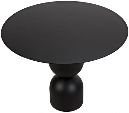 Wanda Dining Table, Black Steel-Dining Tables-Noir-Sideboards and Things