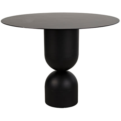 Wanda Dining Table, Black Steel-Dining Tables-Noir-Sideboards and Things