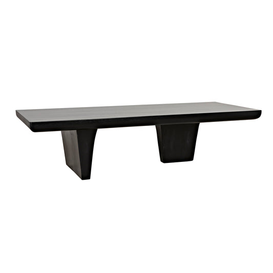 Ward Coffee Table, Hand Rubbed Black-Coffee Tables-Noir-Sideboards and Things