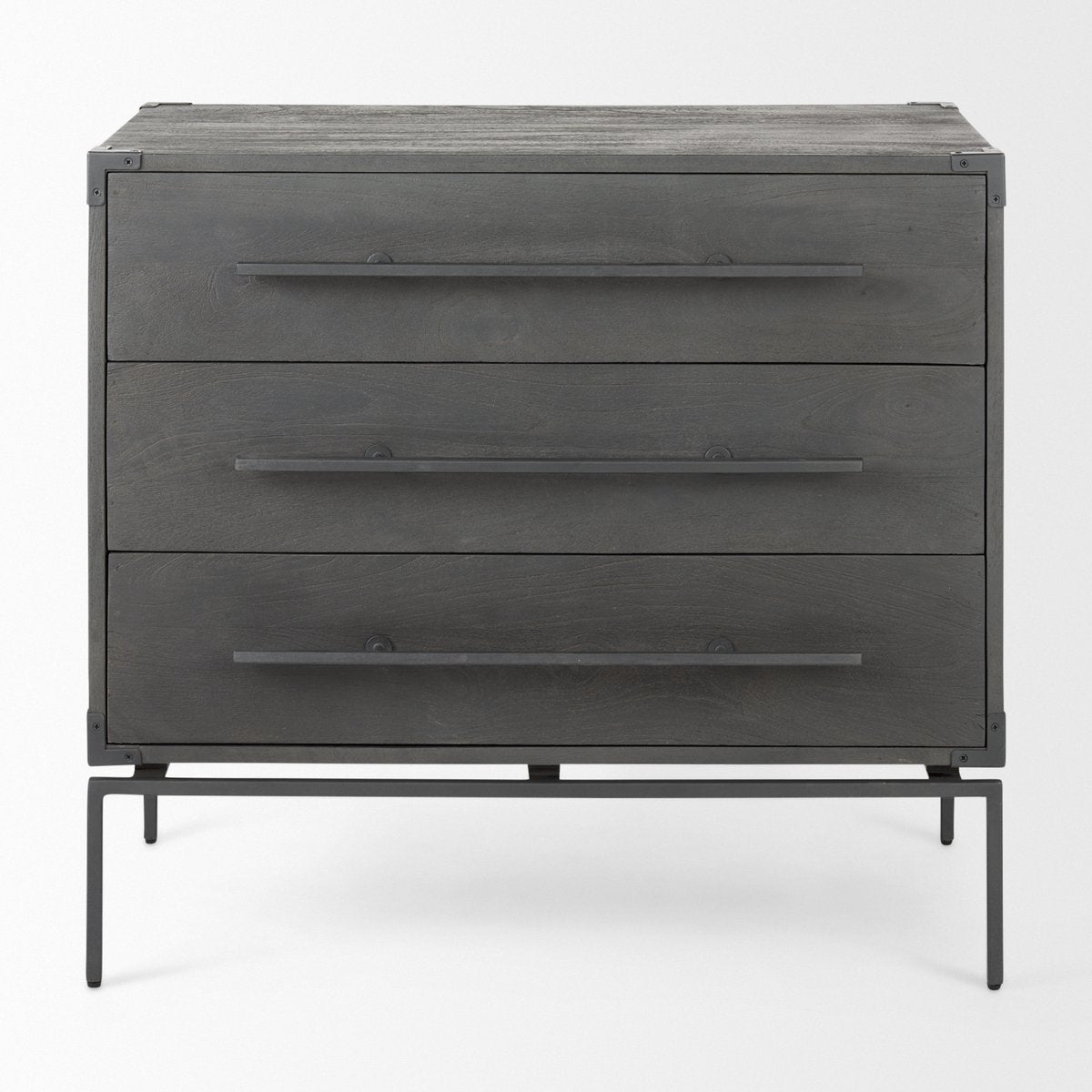 Mercana Ward Three Drawers Wooden Chest