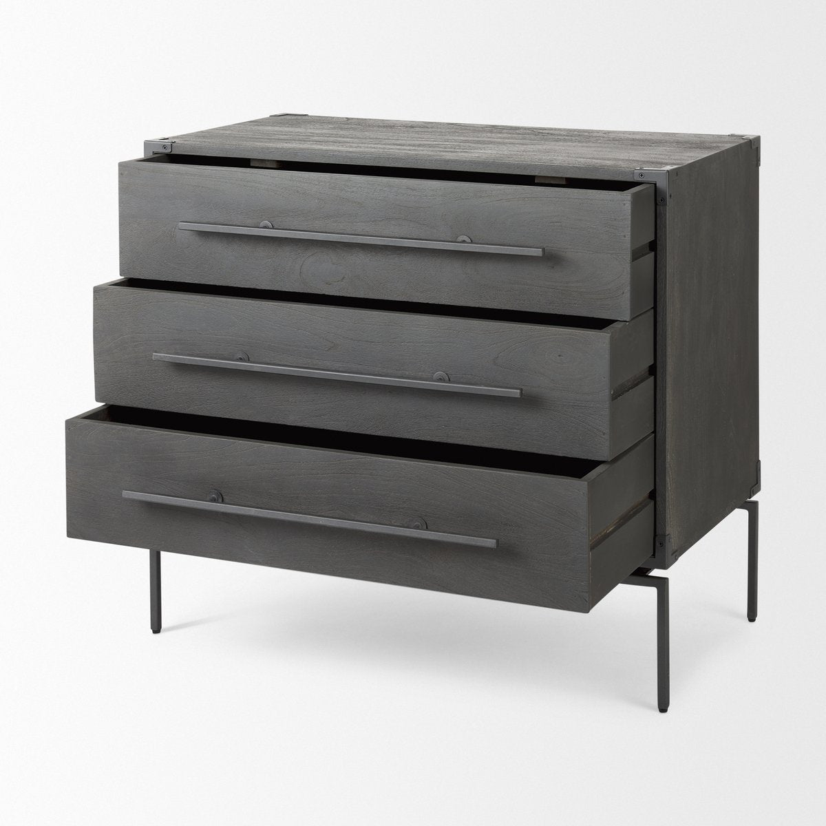 Mercana Ward Three Drawers Wooden Chest