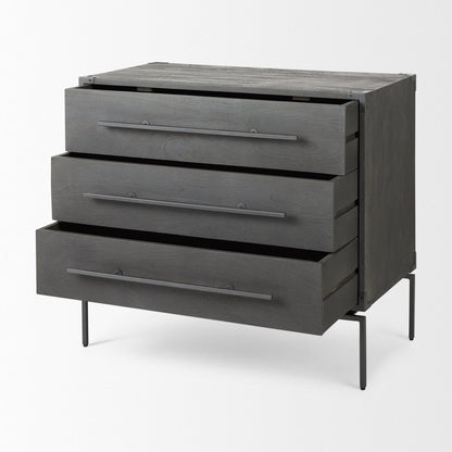 Mercana Ward Three Drawers Wooden Chest