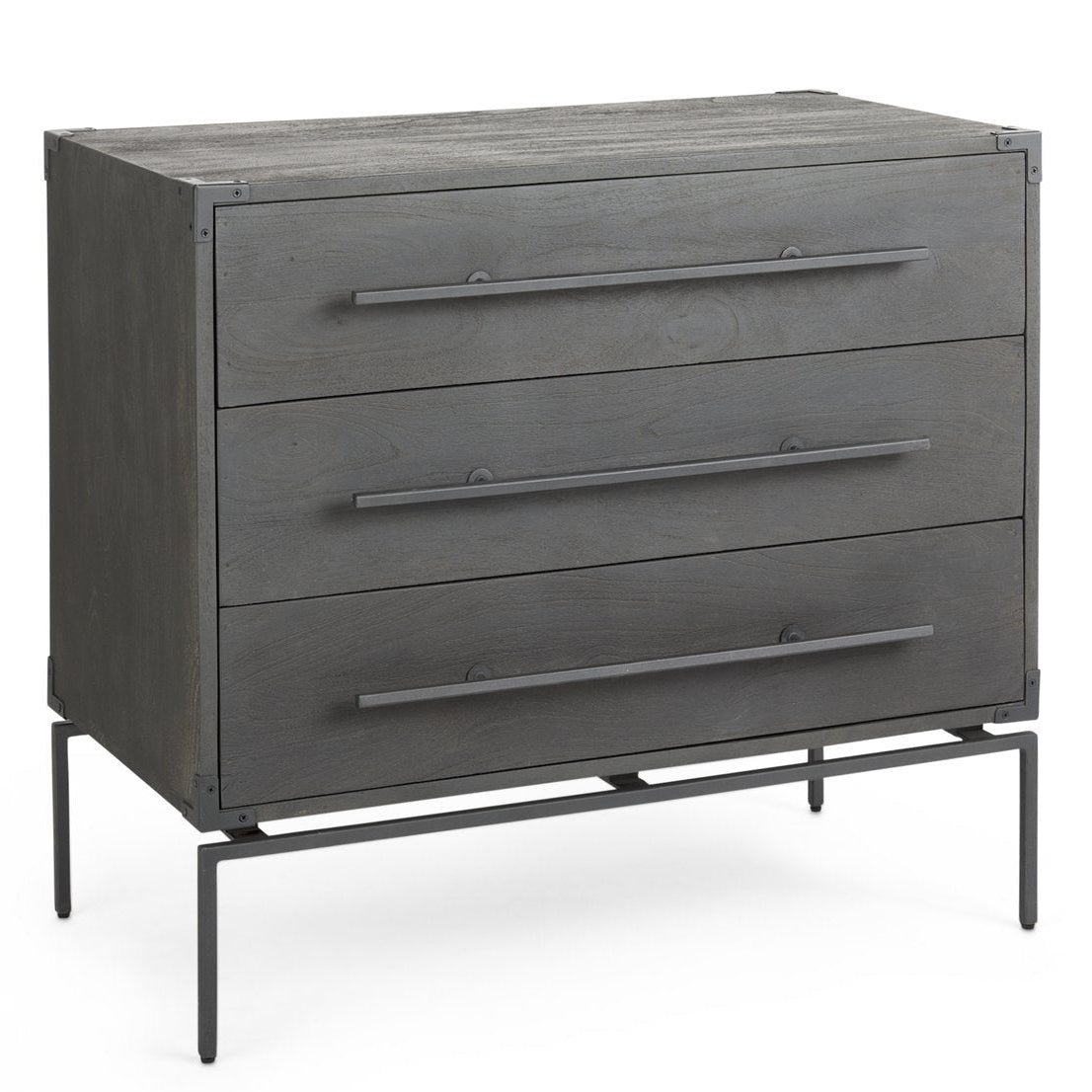 Mercana Ward Three Drawers Wooden Chest