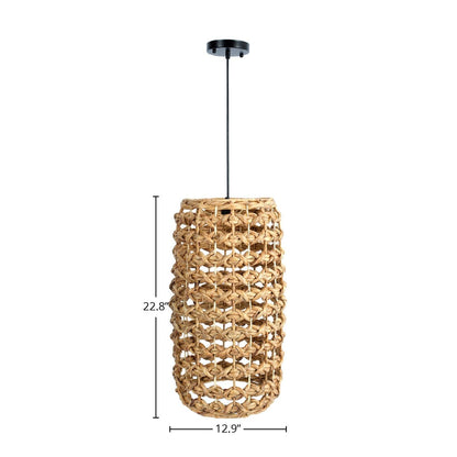 LH Home Water Hyacinth Long Chandelier