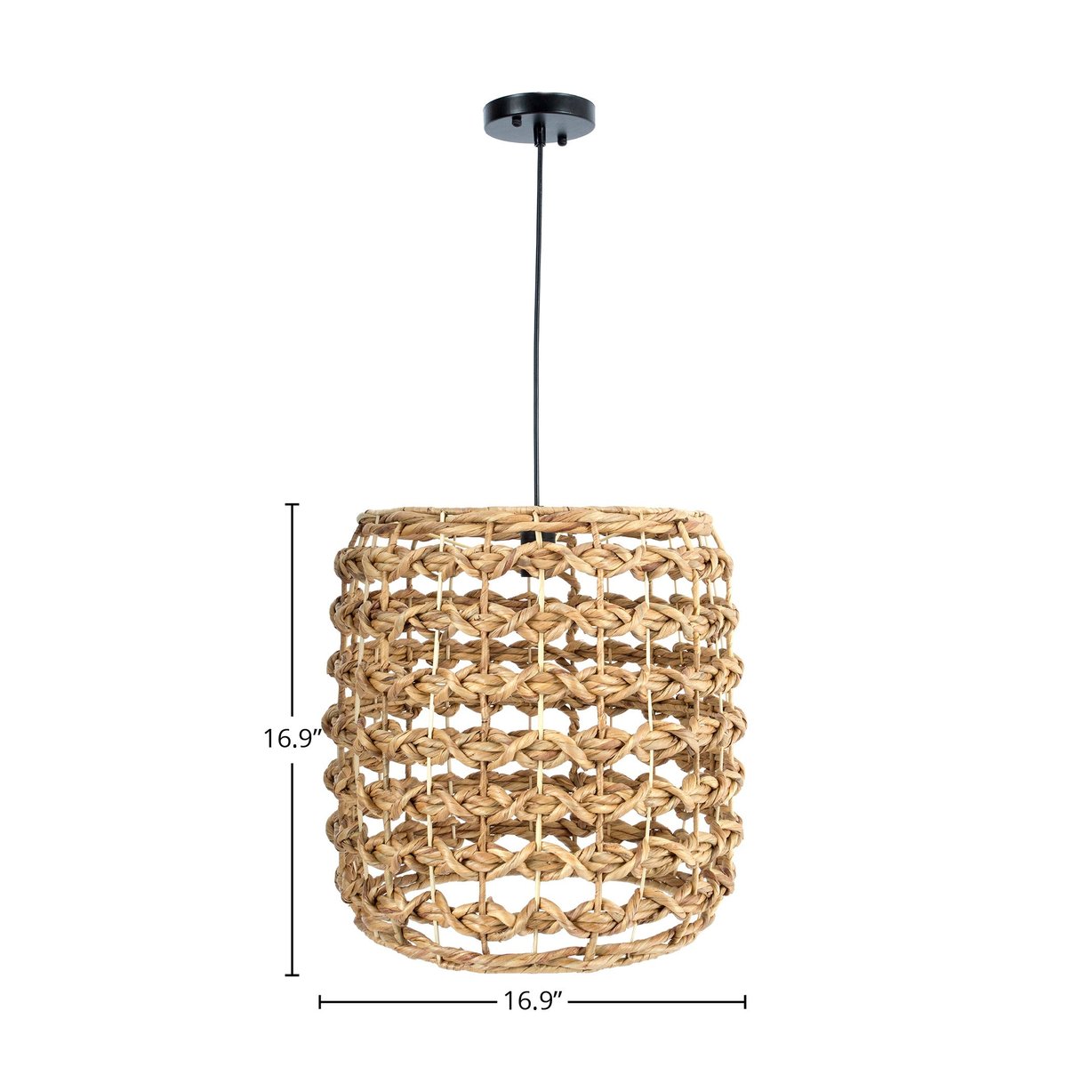 LH Home Water Hyacinth Round Chandelier