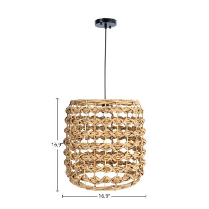LH Home Water Hyacinth Round Chandelier