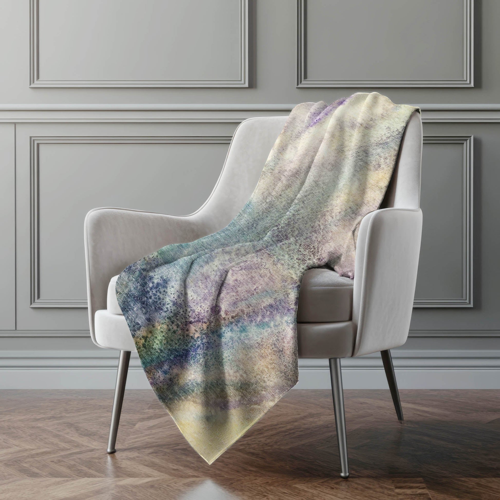 Addison Rugs Watercolors Blue Washable Indoor-Outdoor Rug