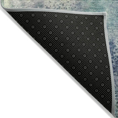 Addison Rugs Watercolors Blue Washable Indoor-Outdoor Rug