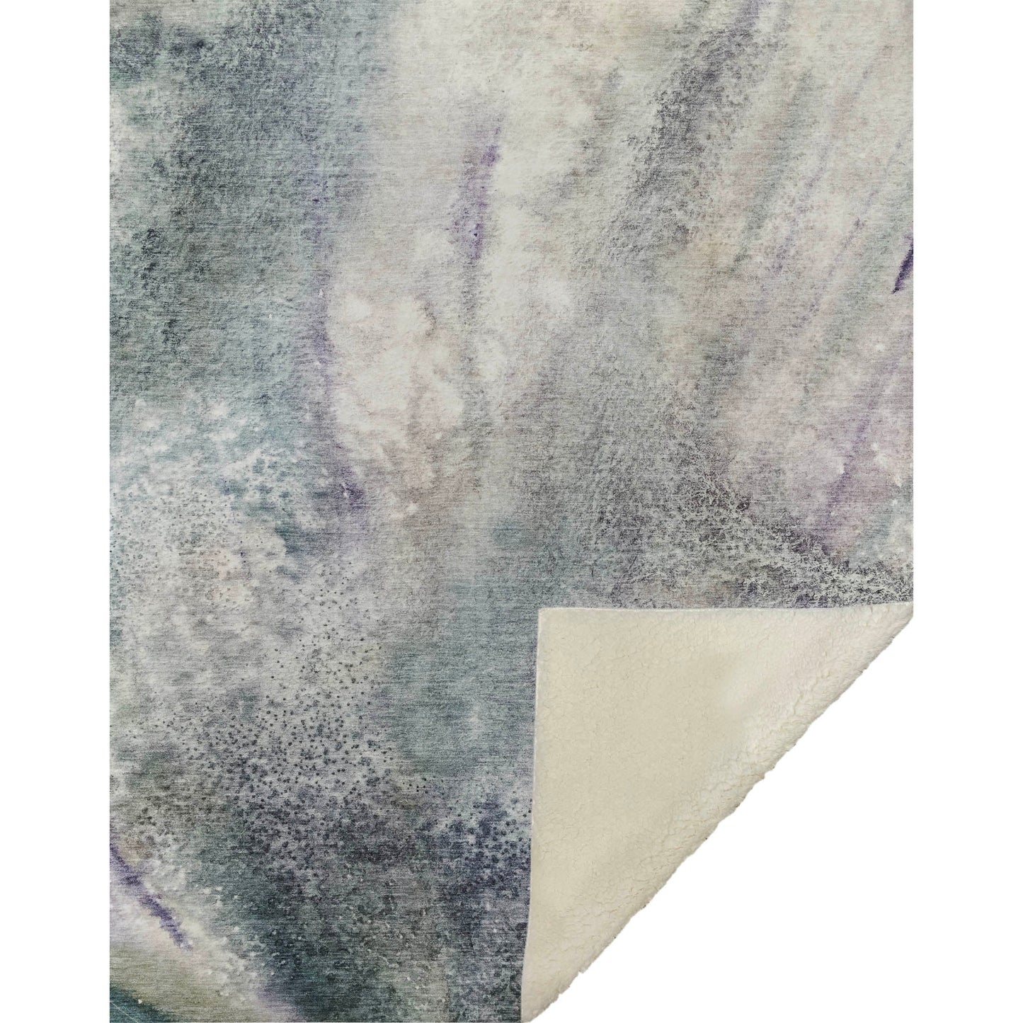 Watercolors Ivory Washable Indoor-Outdoor Rug