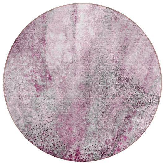 Addison Rugs Watercolors Pink Washable Indoor-Outdoor Rug