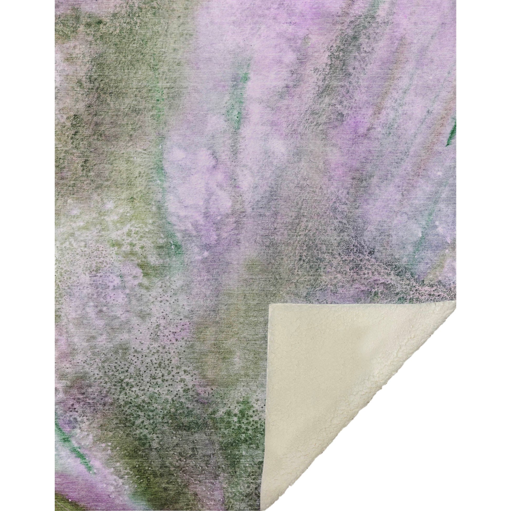 Addison Rugs Watercolors Purple Washable Indoor-Outdoor Rug