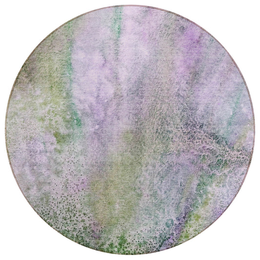 Addison Rugs Watercolors Purple Washable Indoor-Outdoor Rug