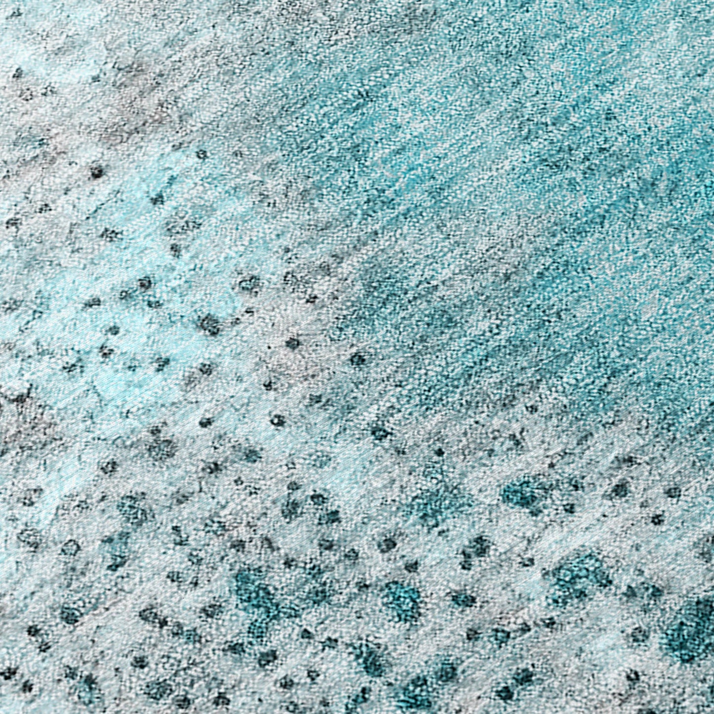 Addison Rugs Watercolors Teal Washable Indoor-Outdoor Rug