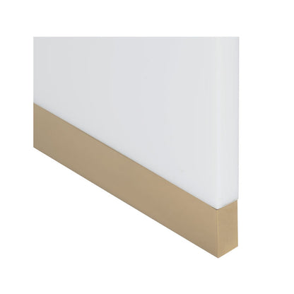 Waterfall White Acrylic Made End Table-Side Tables-Chelsea House-LOOMLAN